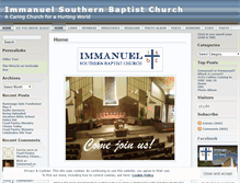 Tablet Screenshot of immanuelsouthern.com